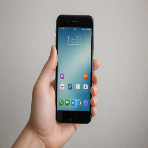 hand holding phone png