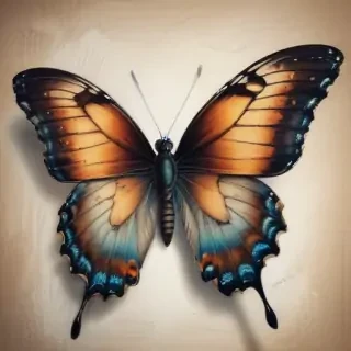 drawing of a butterfly