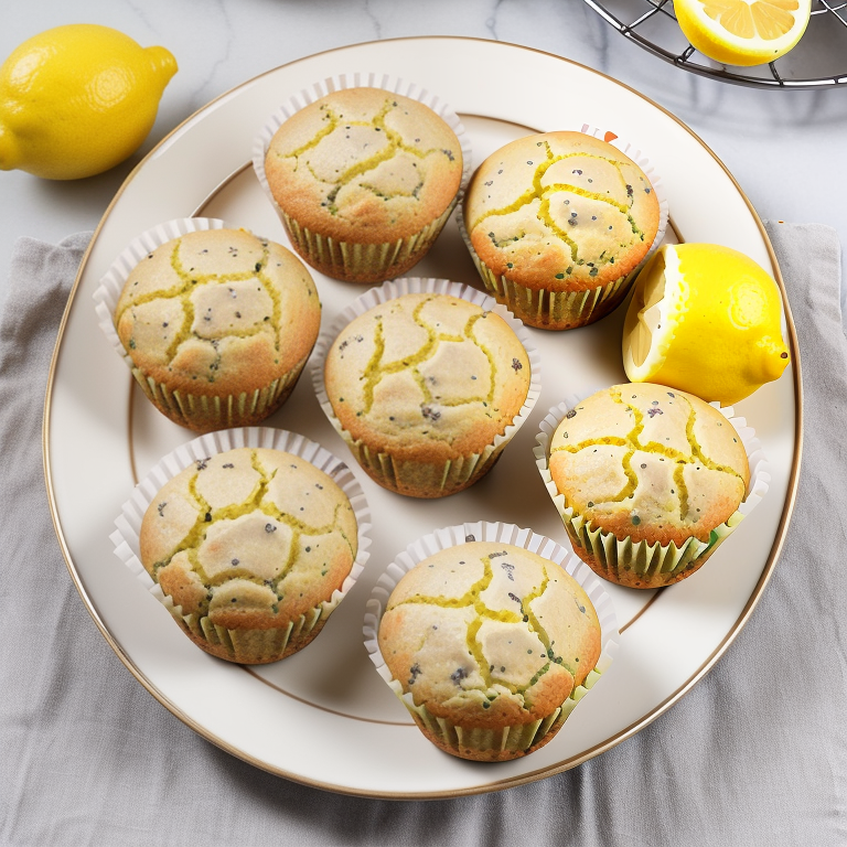 gluten free lemon poppy seed muffins