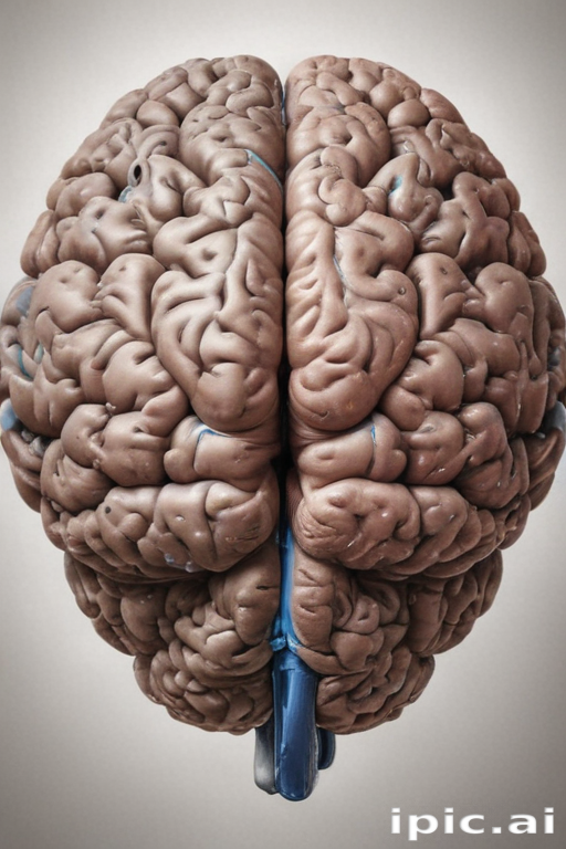 Intricate Detailed Model of the Human Brain Showcasing Its Complex ...