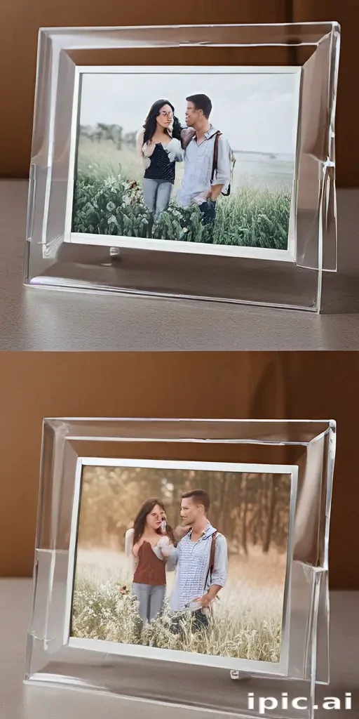 transparent photo frame
