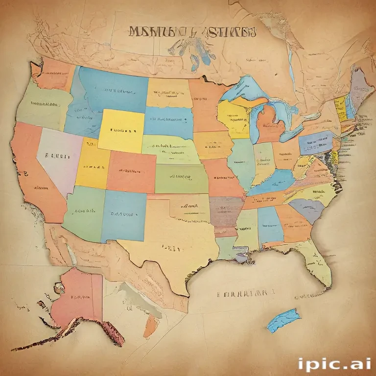 map of the usa states