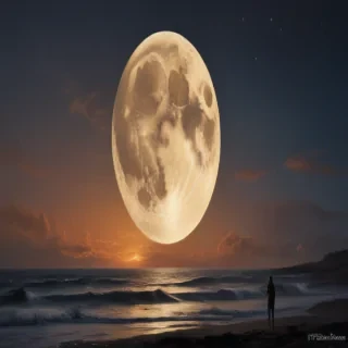 vintage moon art