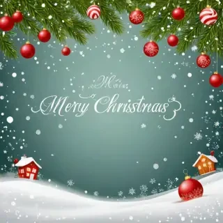 merry christmas clipart transparent background
