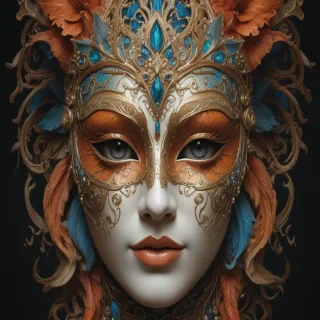 drawing of a mask