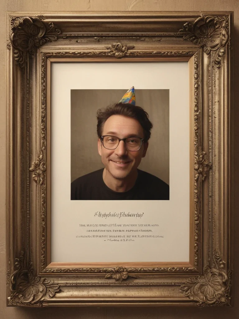 birthday frame
