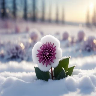 winter flower wallpaper background